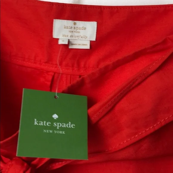 Cute NWT Kate Spade red bow pants - Picture 4 of 5